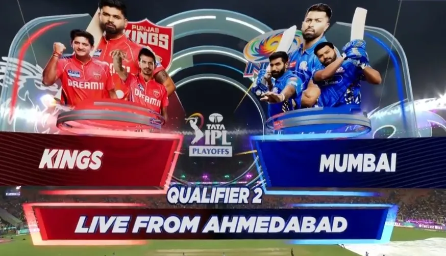 Movie Poster: IPL 2025 Q2: PBKS vs MI