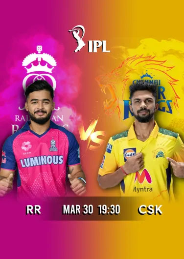IPL 2026 Match 3 RR vs CSK