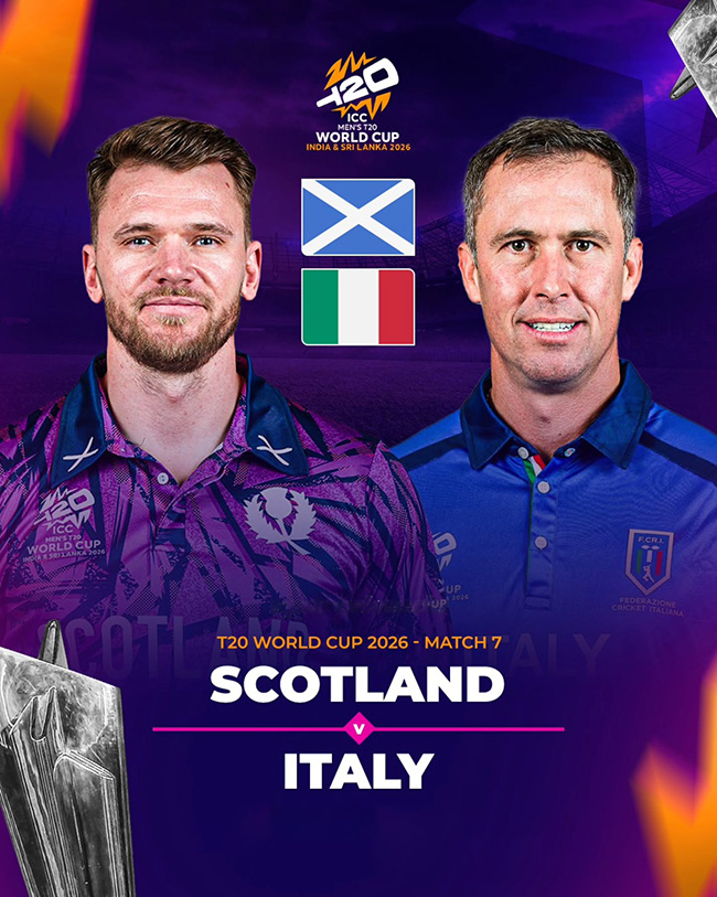 Scotland v Italy | T20WC 2026