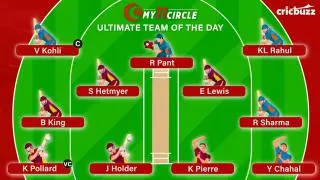 My11Circle Ultimate Team of the Day: India vs West Indies, 1st T20I