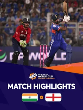 ICC Men's T20WC 2026 - 2nd Semi-Final India vs England - Movie free on Castle