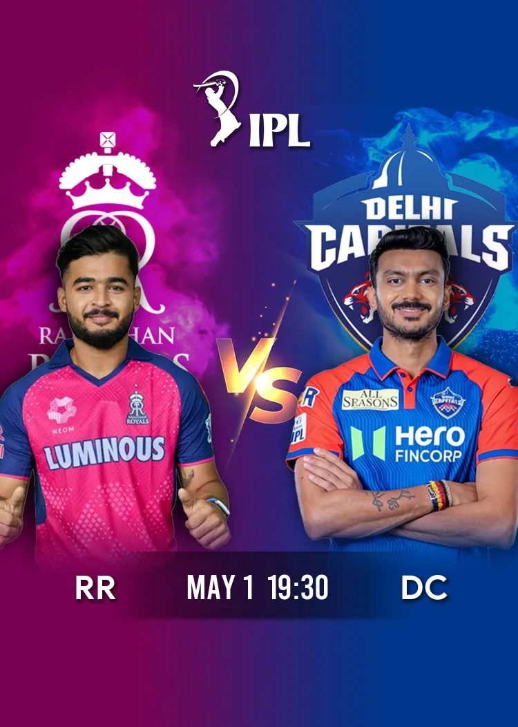Movie Poster: IPL 2026 Match 43 RR vs DC